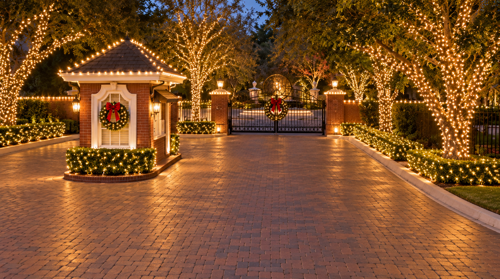 Specialty exterior lighting installation